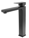 Cube czarna bateria umywalkowa wysoka