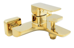 Cubic złota bateria wannowa