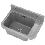 Zlew gospodarczy komora pralnicza szara