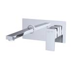 CUBE chrom bateria umywalkowa podtynkowa