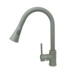 Taru szara bateria kuchenna z wyciąganą wylewką