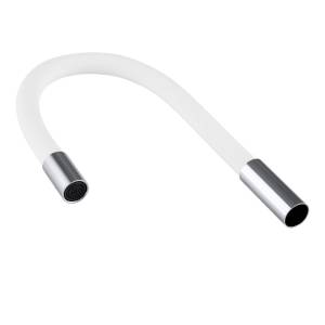 Wylewka elastyczna do baterii kuchennej biała 3/4 cala