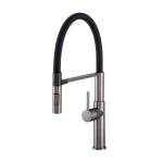 Vento NEW gun metal bateria kuchenna z wyciąganą wylewką