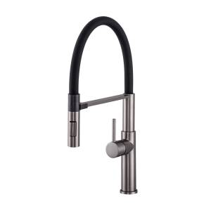 Vento NEW gun metal bateria kuchenna z wyciąganą wylewką