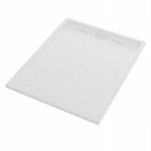 Brodzik prysznicowy Alma prostokątny 100x80 cm biały kompozyt kamienny