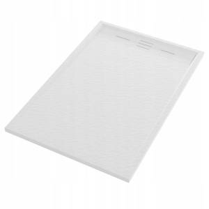 Brodzik prysznicowy Alma prostokątny 120x80 cm biały kompozyt kamienny 