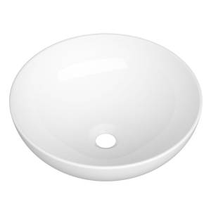 Dori 40,5 cm umywalka nablatowa okrągła biała