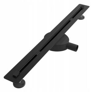 Proline 80 cm czarny odpływ liniowy pod płytkę stal syfon brodzik