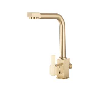 Bateria kuchenna trójdrożna Nook brushed gold