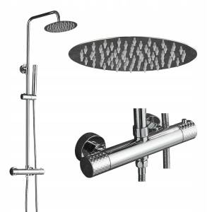 Zestaw natryskowy termostatyczny bateria Roy Pro chrom