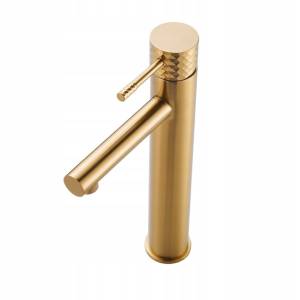 Bateria umywalkowa wysoka Roy Pro brushed gold